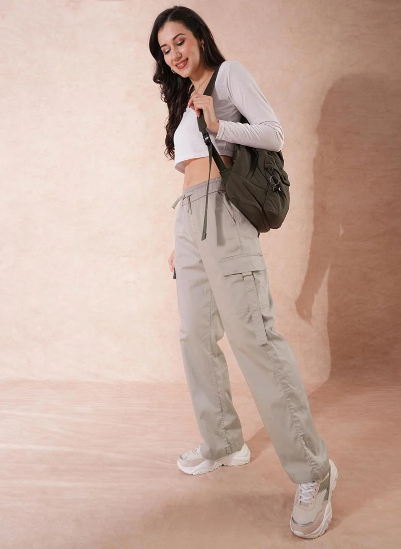 جلو باص جلوبس بنطلون كارغو نسائي سهل الغسيل